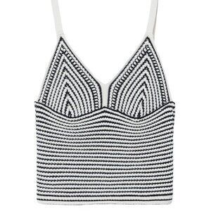 MANGO Knitted Crop Top 207DIANA Size M NWT Style 87047650